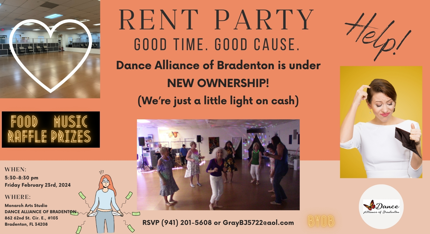 Dance Alliance of Bradenton is Having a Rent Party!